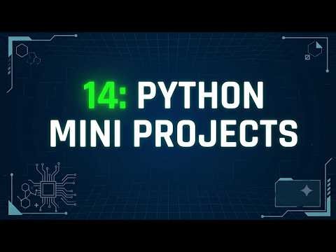 Python 14: Mini Projects for Beginners | 10 Easy Python Projects to Build Coding Skills #project