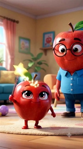 Baby Apple Made Daddy INVISIBLE! 😱🍎 The Ending Is HILARIOUS! #Shorts