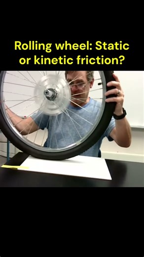 Static or kinetic friction in rolling wheels?