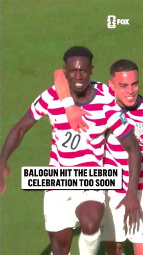 Balogun hit the LeBron silencer celebration but the goal is disallowed due to offside