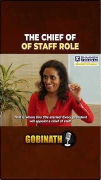 What Is a Chief of Staff ? Explained by LinkedIn’s VP | Gobinath #shorts