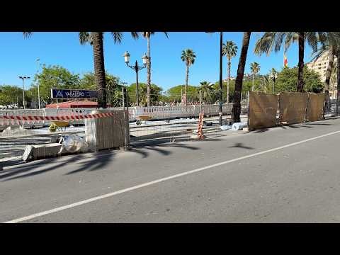 La renovación del Paseo de la Marina entra en su fase clave con la nueva solería