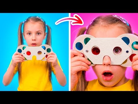 🌈 Magic DIY Fun! Colors, Crafts and Smart Kids Ideas! 👓