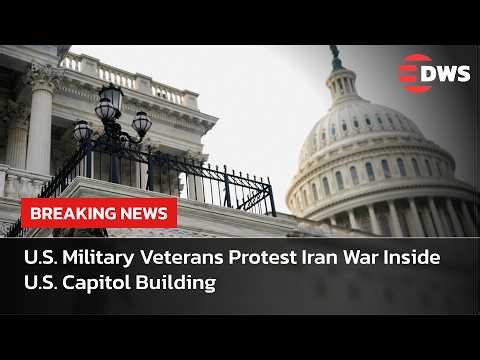BREAKING: U.S. Military Veterans Protest Iran War Inside U.S. Capitol Building | AC15