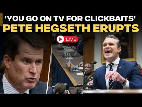 US Congress Live | Shouting Match Erupts Between Lawmakers and Pete Hegseth Over Iran War