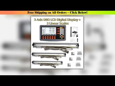New SDS2-3VA 3 axis digital readout display DRO kit 3PCS 5um Optical Ruler Linear Scale Encoder