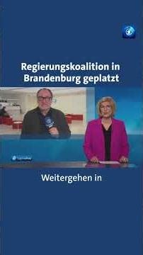 Brandenburg-Koalition geplatzt