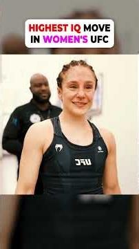 This Is The Highest IQ Move In Women's UFC😱😳