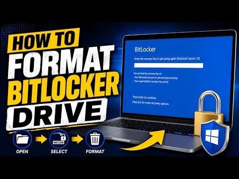 How to FORMAT Bitlocker Drive and Reinstall Windows in 2026