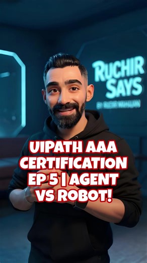 Robot vs Agent Explained 🤖🧠 | Key Concept for UiPath Agentic Automation Certification Exam #UiPath