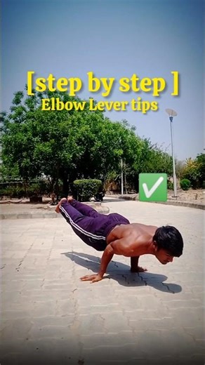 Easy Elbow Lever Tutorial calisthenics beginner skill tips #calisthenics#motivation#video #balance