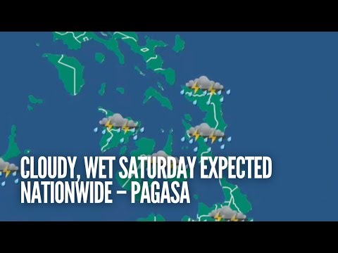 Cloudy, wet Saturday expected nationwide – Pagasa