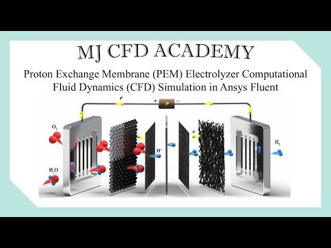 Proton Exchange Membrane (PEM) Electrolyzer Computational Fluid Dynamics Simulation in Ansys Fluent