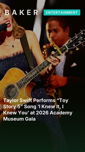 Taylor Swift Performs “Toy Story 5” Song ‘I Knew It, I Knew You’ at 2026 Academy Museum Ga #shorts