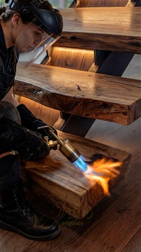 Burned to Perfection, Shou Sugi Ban Staircase | DIY & Crafts