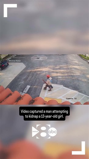 Video captured a man attempting to kidnap a 13-year-old girl. The suspect has been arrested.