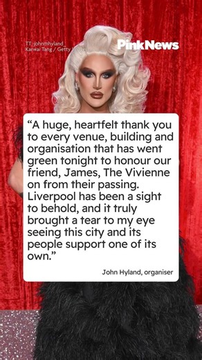 Buildings across Liverpool lit up green to honour The Vivienne, one year on from her death