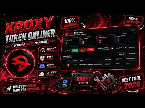 Discord Best Token Onliner | Kroxy | Best Tools 2026