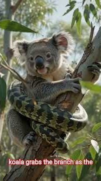 PYTHON AMBUSHES KOALA! 😱 The Brutal Tree-Top Battle
