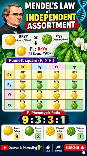🧬 Mendel’s Law of Independent Assortment | Genetics Made Easy