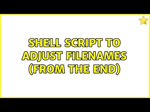 Shell script to adjust filenames (from the end)