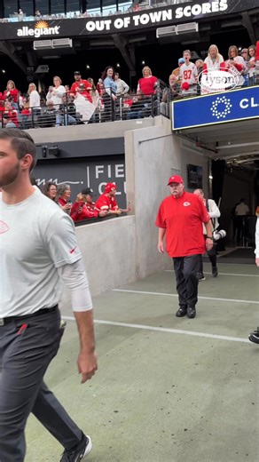 Here comes Coach 🫡 | The Kansas City Chiefs