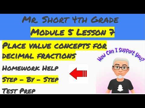 Module 5 Lesson 7 Eureka Math Homework Help (4th Grade)