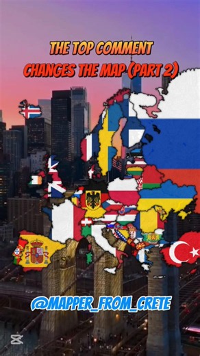 Top comment changes the map prt2 #coversong #europe #geography