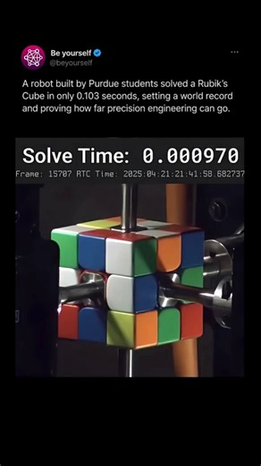 The Robot That Solved a Rubik’s Cube in 0.103 Seconds