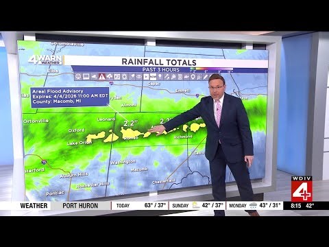 Metro Detroit Weather Forecast, April 4, 2026 -- 8:15 AM Update