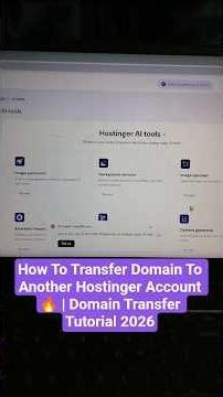 How To Transfer Domain To Another Hostinger Account 🔥 | Domain Transfer Tutorial 2026