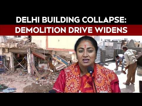 Delhi Building Collapse: Unsafe Structures Demolished Across Satya Niketan, Mukherji Nagar