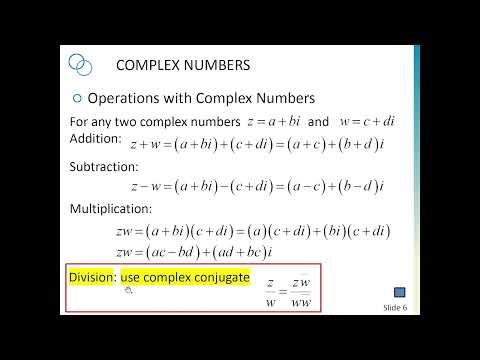 Complex Numbers - Part 1 - Operations