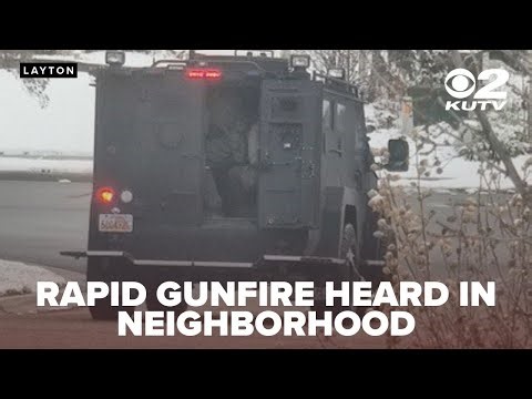 SWAT members going 'yard to yard' looking for suspect after gunfire heard in Layton neighborhood