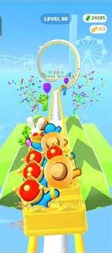 Runner Coaster 🎢 - All Levels Gameplay (iOS & Android) #shorts