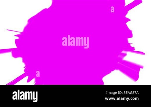 vibrant pink paint splatter explosion on white background abstract art Stock Video Footage - Alamy