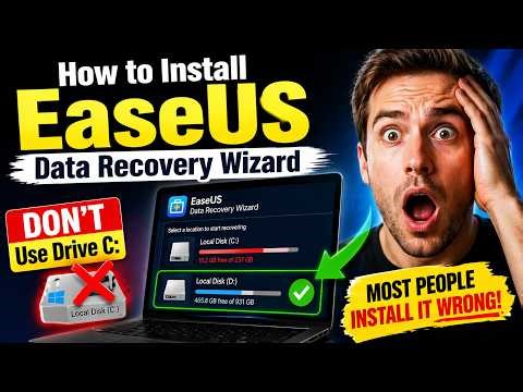 How to Install EaseUS Data Recovery Wizard [DON'T Use Drive C:]