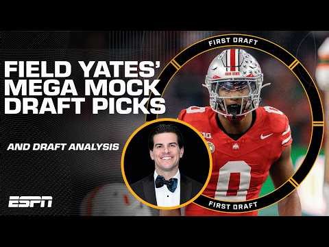 EVERY PICK from Field Yates' Mega Mock Superteam! | First Draft 🏈