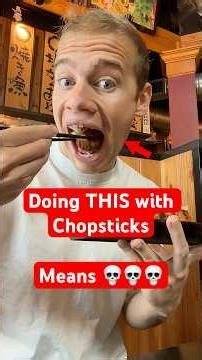 Japan's Deadliest Chopstick Mistakes...🥢💀 #japanfood #funny #japaneselanguage #travel