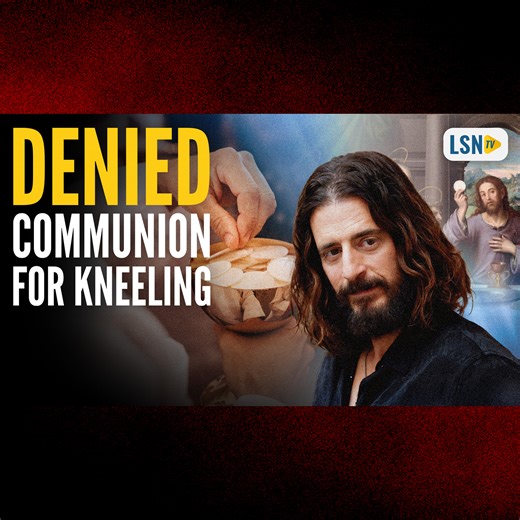 Chosen's Jesus Actor Jonathan Roumie DENIED Communion for Kneeling Jonathan Roumie, the actor who portrays Jesus in The Chosen, has revealed in a new interview that a priest refused him Communion because he chose to kneel and receive on the tongue. In a conversation with Fr. Mike Schmitz, Roumie explained that he felt a strong prompting from the Holy Spirit to deepen his reverence for the Eucharist by returning to the traditional posture. The refusal was a startling moment, but instead of backin