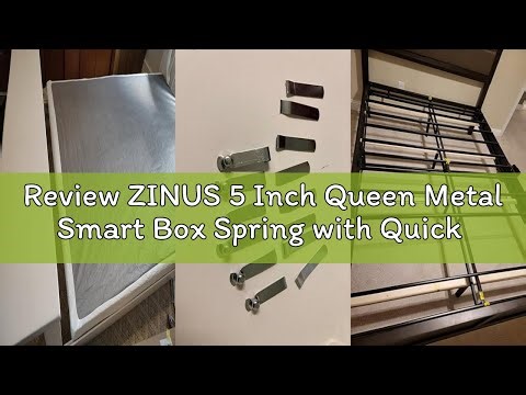 Review ZINUS 5 Inch Queen Metal Smart Box Spring with Quick Assembly, Mattress Foundation, Strong Me