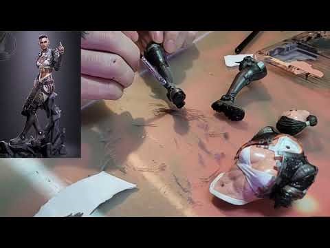 Lofi Crafting - Handpainted Figurine of Jack(Subject Zero) from Mass Effect - Part 2
