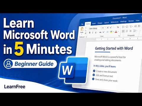 Learn Microsoft Word in 5 Minutes: Beginner Guide