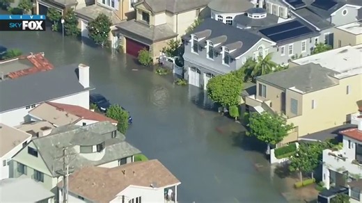Tropical Storm Rachel floods Newport Beach
