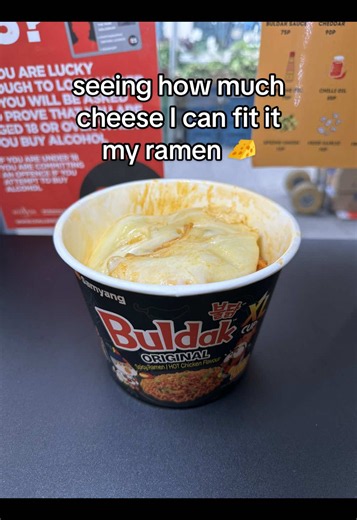 I hope i have enough cheese 🤔 #ramen #cheese #buldak #buldakramen #oreemart
