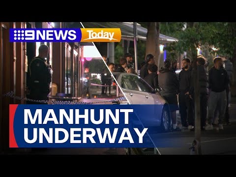 Two men in hospital after machete stabbing in Melbourne | 9 News Australia