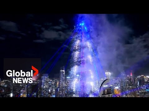 New Year's 2026: Dubai puts on elaborate fireworks show at Burj Khalifa