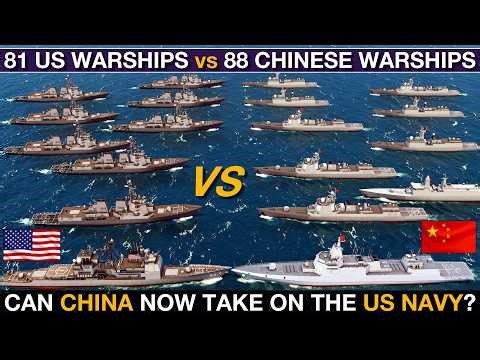 USA vs China: Their Entire Cruiser, Destroyer & Frigate Navies | Sea Power