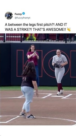 insane first pitch 😲