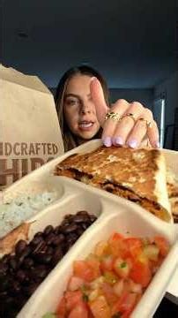 12/10 RECOMMEND CHIPOTLE’S QUESADILLAS!!! PERFECTLY CRISPY AND CHEESY FR